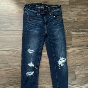 Blue ripped American Eagle Jeans